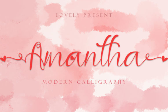 Amantha: A Romantic and Dreamy Handwritten Font for Creative Designs