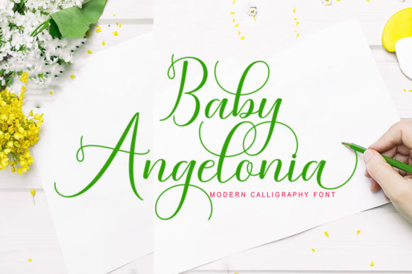 Baby Angelonia: A Modern Handwritten Font for Contemporary Projects