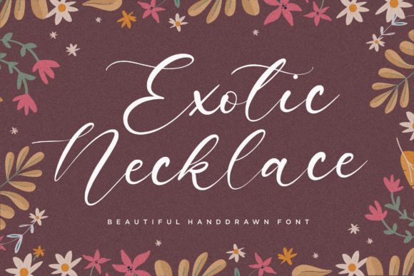Exotic Necklace Font for Elegant Designs