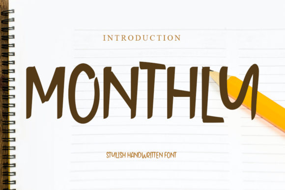 Monthly Font: A Versatile Handwritten Style for Creative Projects