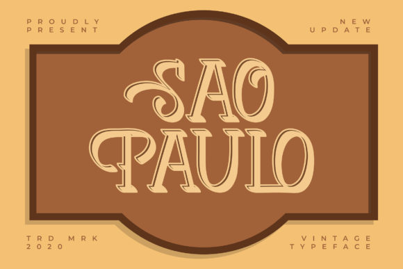 Sao Paulo: A Bold and Authentic Serif Font for Impactful Design