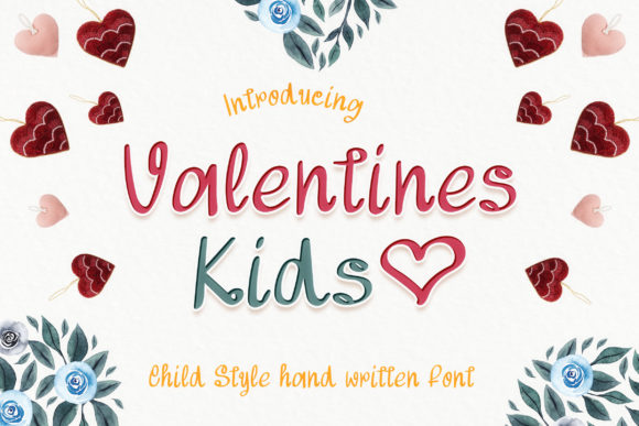 Valentines Kids: The Handwritten Font That Brings Holiday Cheer to Life