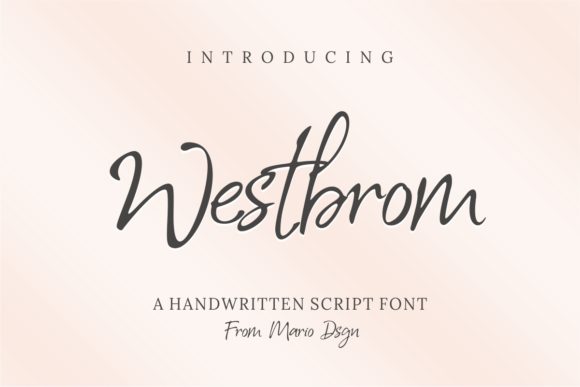 Westbrom: The Handwritten Font That Brings Ideas to Life