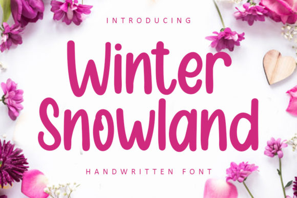 Winter Snowland: A Versatile Handwritten Font for Creative and Professional Workflows