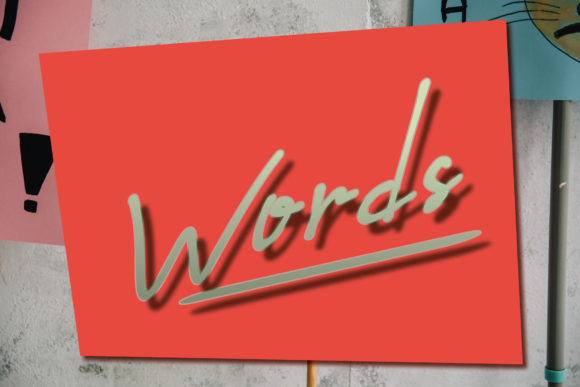 Words: The Sweet Handwritten Font for Personal Projects